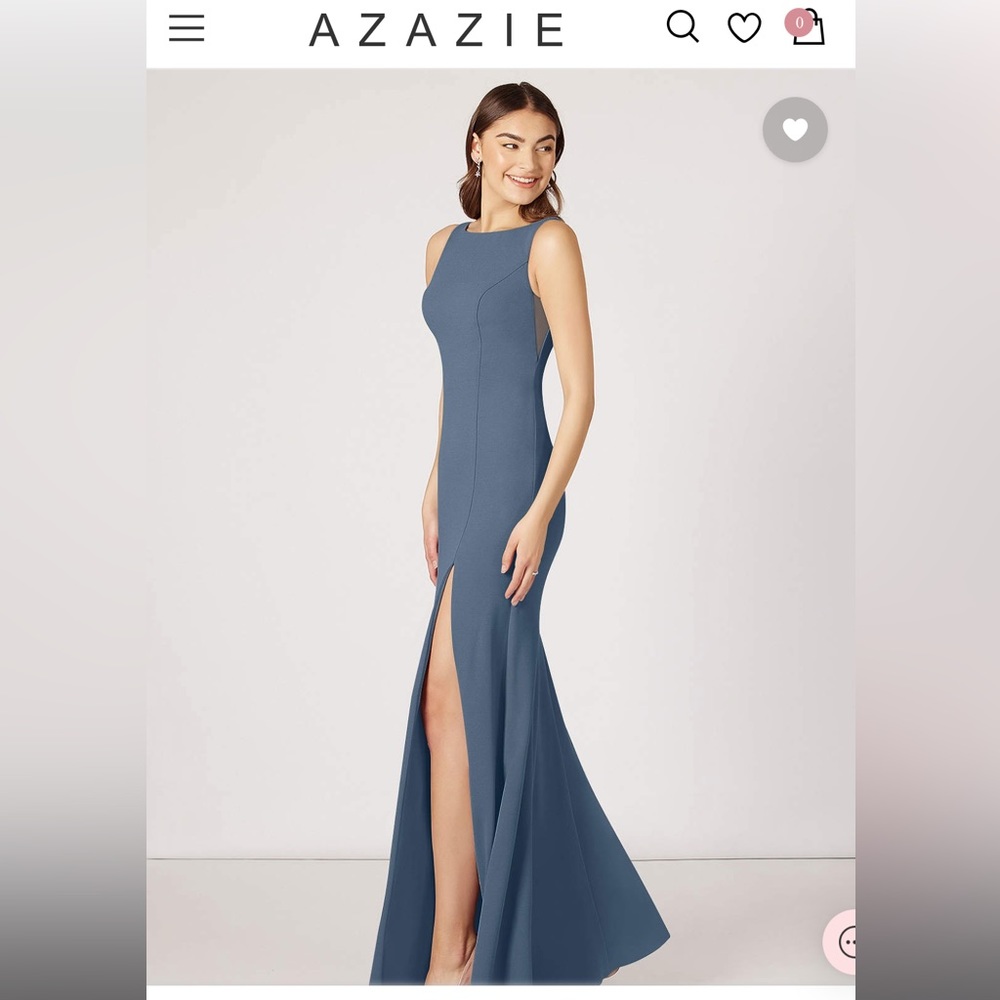 AZAZIE ROGUE
Mermaid Side Slit Stretch Crepe Floor-Length Dress Twilight